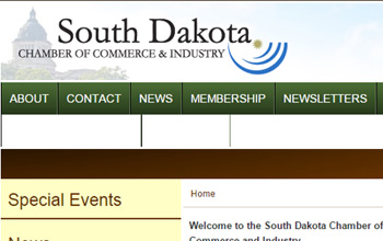 South Dakota Chamber of Commerce & Industry website