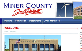 South Dakota Miner County website