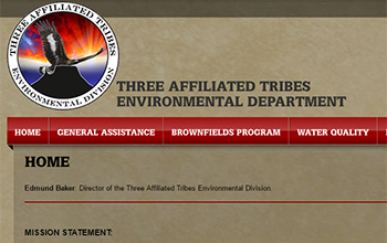 Three Affiliated Tribes Environmental Department website